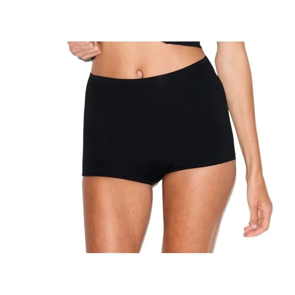Skims Period Panties Boyshort BY-BOY-8520W Obsidian Black Medium